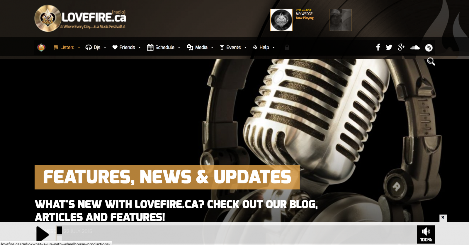 LoveFire.ca {Radio} Website