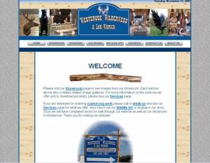First Westerose Wilderness & Log Studio Website 2008 HTML