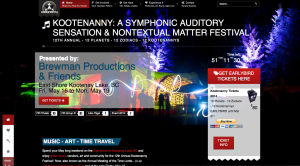 Kootenanny Music & Arts Festival 2014 Website