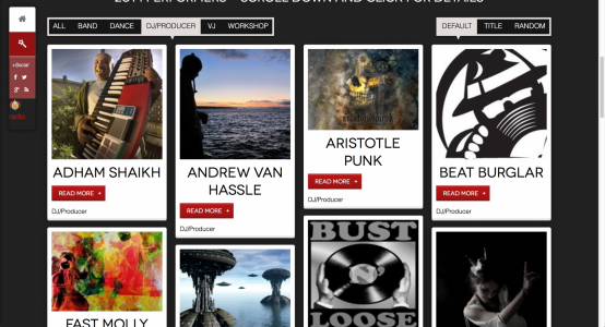 Kootenanny Music Festival Website 2014