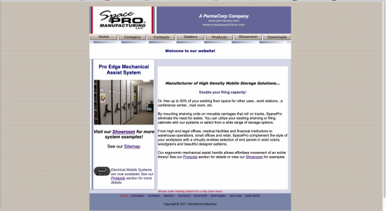 MCA Mobiles Website (2002)