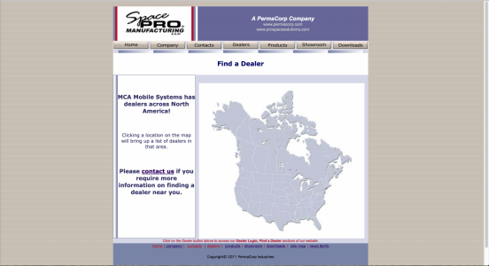 MCA Mobiles Website (2002) with image map