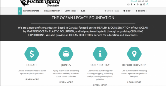 The Ocean Legacy Foundation 2016 Website