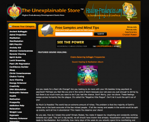 Healing-Frequencies.com Affiliate Website