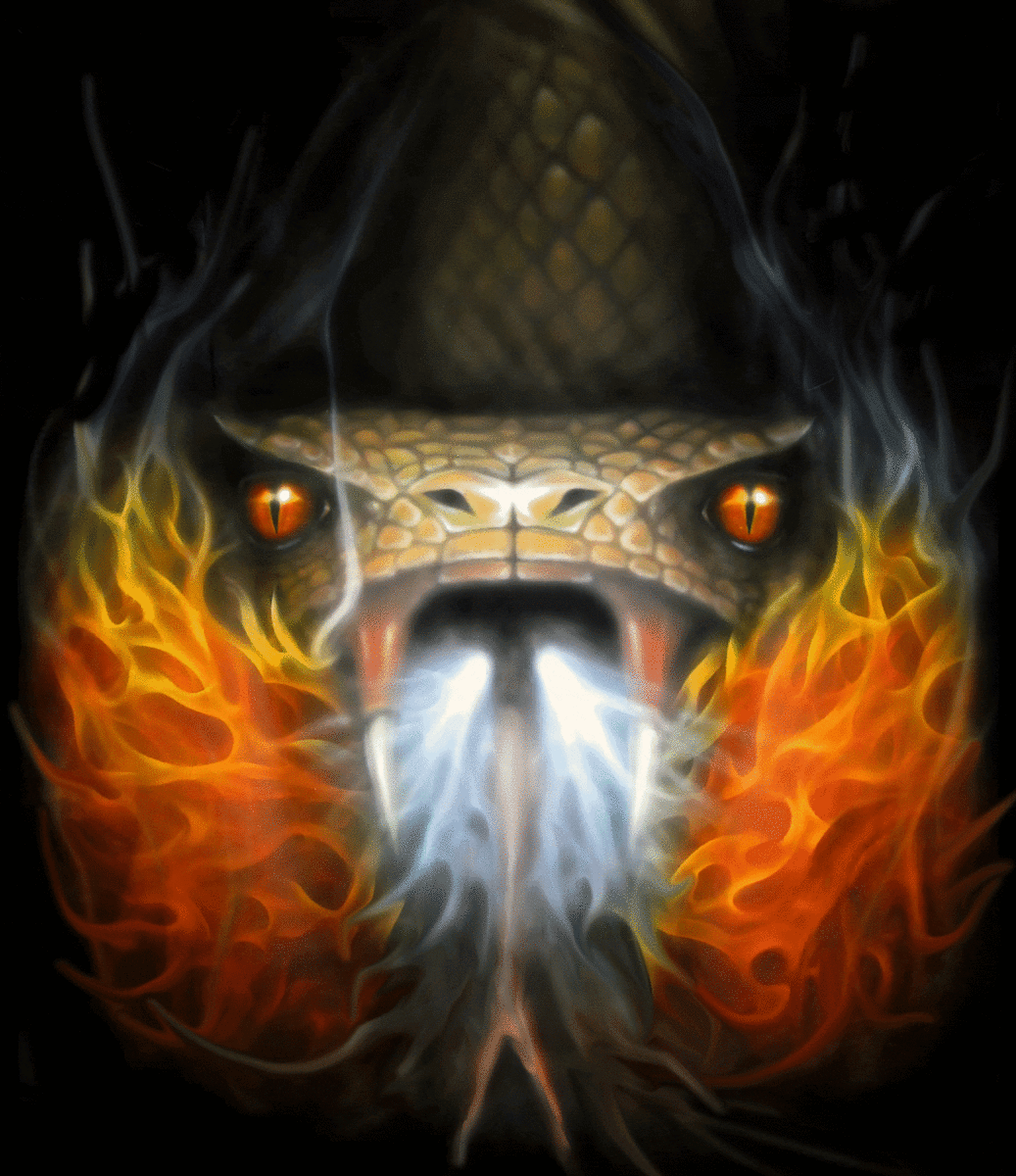 Fire Breathing Viper (1666px, 25fps)