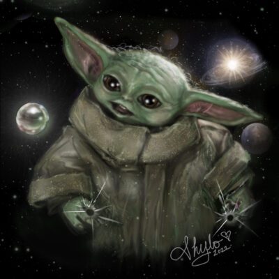 Baby Yoda fan art