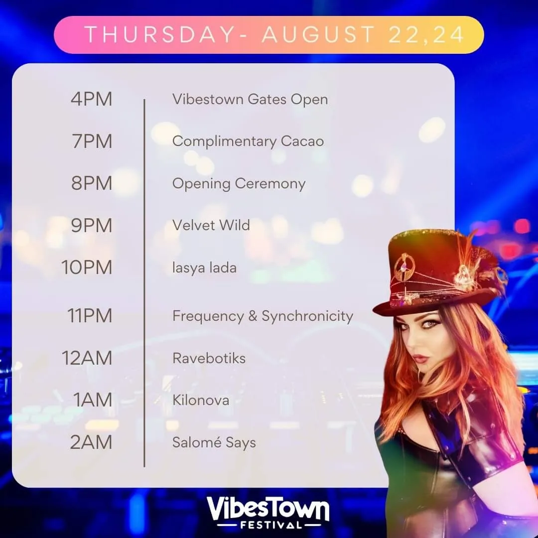 VibesTown 2024 schedule