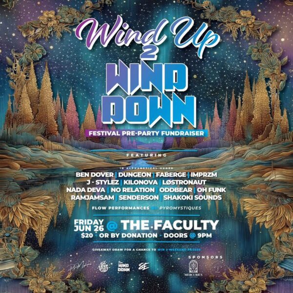 Wind Up 2 Wind Down 2026: pre-party and fundraiser, June 26 at The Faculty