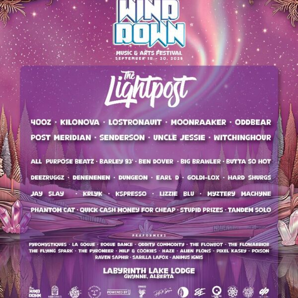 The Lightpost stage lineup, The Wind Down 2026